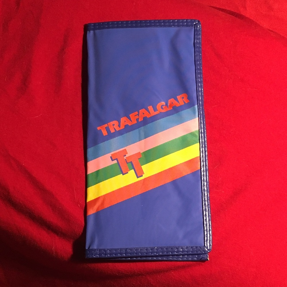 Vintage Trafalgar Travel Passport Holder Wallet